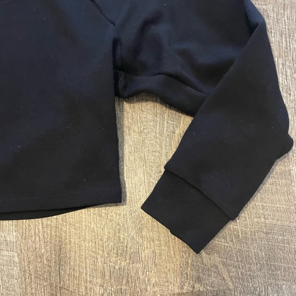 AMERICAN APPAREL Black Crop Top - Picture 2 of 4